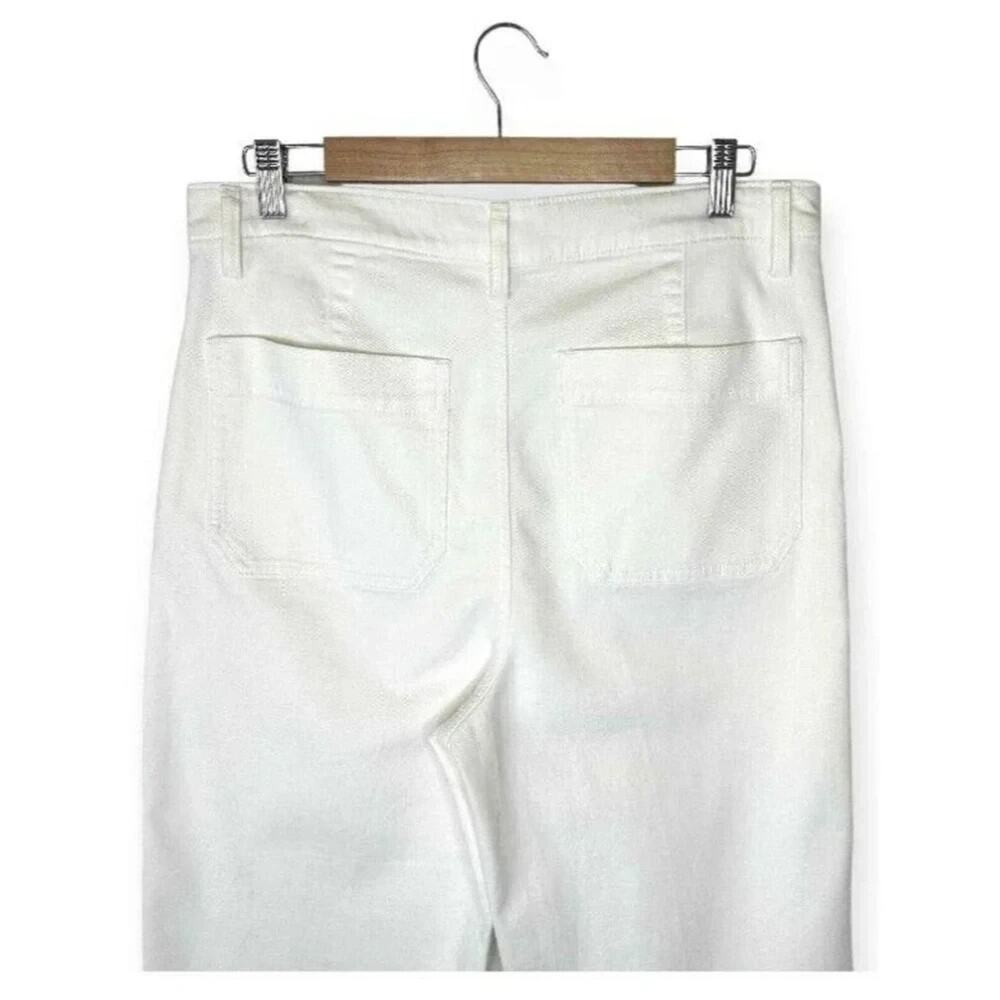 Quince Womens Organic Stretch Cotton Twill Wide Leg Crop Pant Size 27 Iv… - Picture 5 of 5